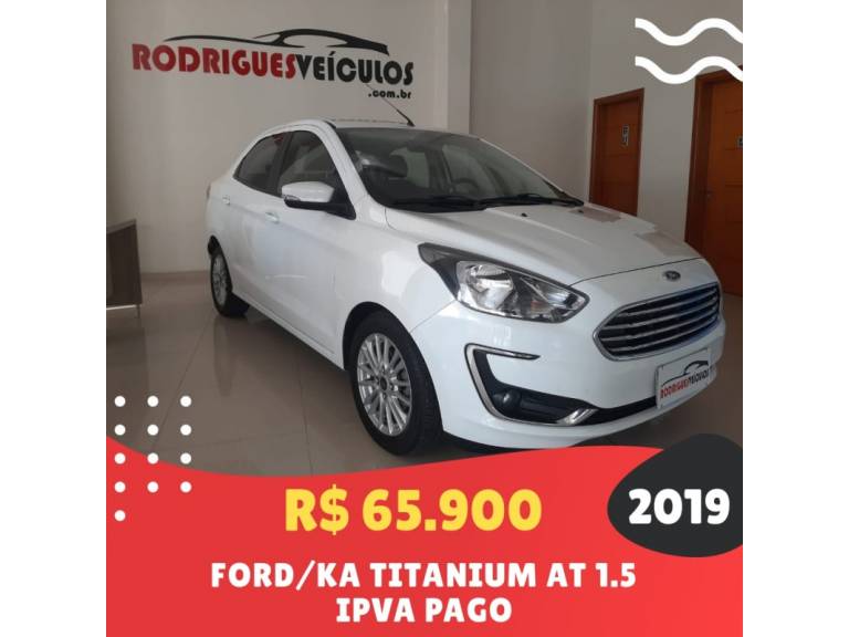 FORD - KA + - 2019/2019 - Branca - R$ 65.900,00